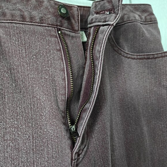 COLDWATER CREEK Women’s 5-Pocket Denim Jeans Cotton Blend Burgundy Size 12 - Picture 3 of 11